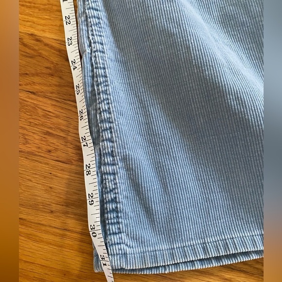 Vintage Women's Wrangler Corduroy Bellbottom Pants, 23 x 31, Light Blue Flare - Picture 8 of 11